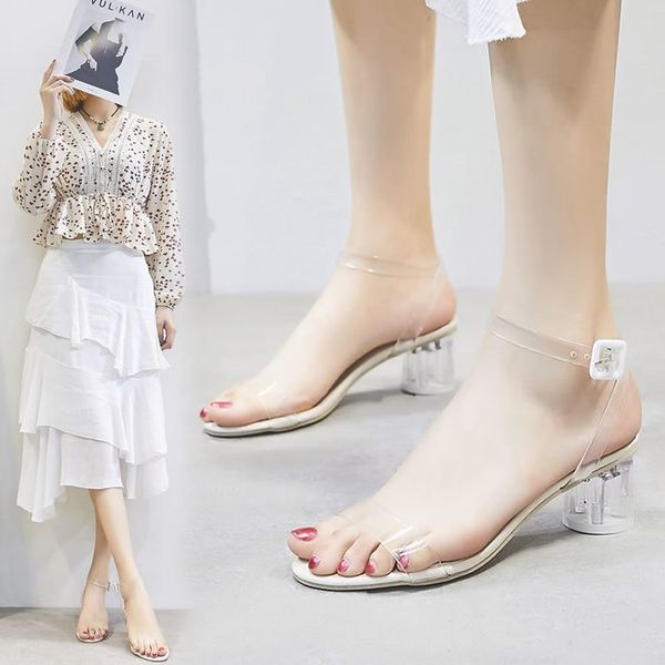women clear sandals female transparent crystal sandals chunky heel woman waterproof beach sandal lady high heels shoes, Black
women clear sandals female transparent crystal sandals chunky heel woman waterproof beach sandal lady high heels shoes, Black