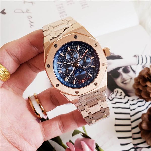 2019 watch royal multifunction watch special men stainless steel band automatic mechanical men mens wristwatches watches, Slivery;brown
2019 watch royal multifunction watch special men stainless steel band automatic mechanical men mens wristwatches watches, Slivery;brown