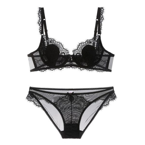 lace ultra thin transparent bra with padded lacy underwear set women lingerie plus size bra and panties sets a b c d e cup, Red;black
lace ultra thin transparent bra with padded lacy underwear set women lingerie plus size bra and panties sets a b c d e cup, Red;black
