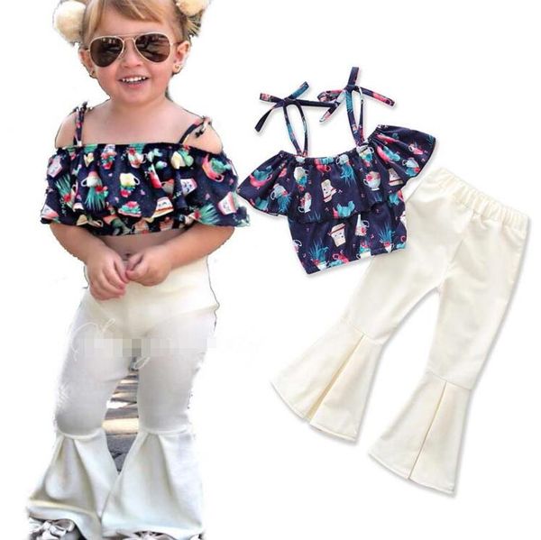 wholesale ins kids designer clothes girls new summer fashion girls outfits floral +flared trousers baby girl designer clothes by0847, White
wholesale ins kids designer clothes girls new summer fashion girls outfits floral +flared trousers baby girl designer clothes by0847, White