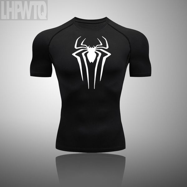 men sport running t shirt sportswear short sleeve fitness gym compression shirt quick dry basketball training t, Black;blue
men sport running t shirt sportswear short sleeve fitness gym compression shirt quick dry basketball training t, Black;blue