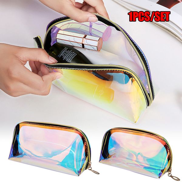 holographic makeup bag clear organizer large capacity transparent cosmetic toiletry pouch bolsas o66
holographic makeup bag clear organizer large capacity transparent cosmetic toiletry pouch bolsas o66
