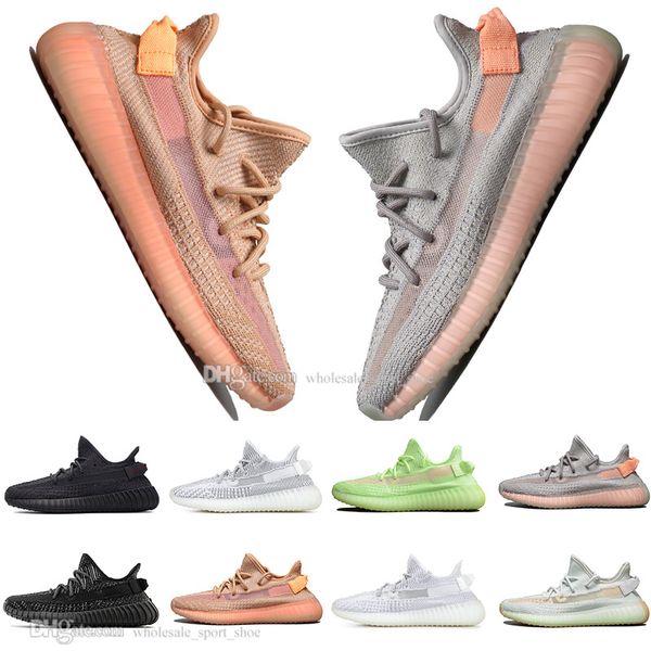 

discount kanye west clay v2 static reflective gid glow in the dark mens running shoes hyperspace true form women men sport designer sneakers, White;red