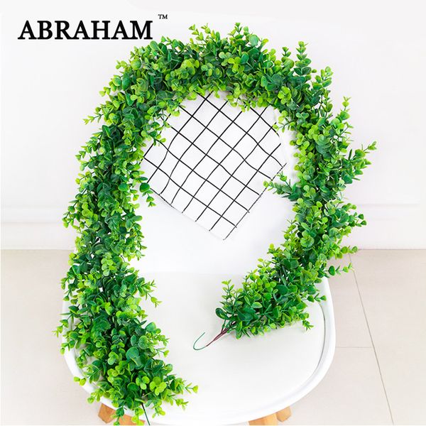 150cm plastic rattan artificial eucalyptus leaf vine wall hanging fake plants green long ivy wedding leaves for home party decor
150cm plastic rattan artificial eucalyptus leaf vine wall hanging fake plants green long ivy wedding leaves for home party decor