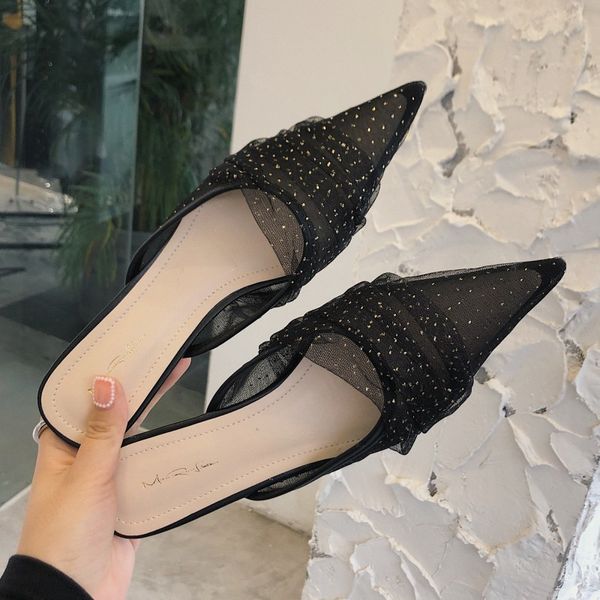 cover toe slippers casual shoes thin heels slides med slipers women pointed summer 2020 basic rome fabric pu rubber, Black
cover toe slippers casual shoes thin heels slides med slipers women pointed summer 2020 basic rome fabric pu rubber, Black