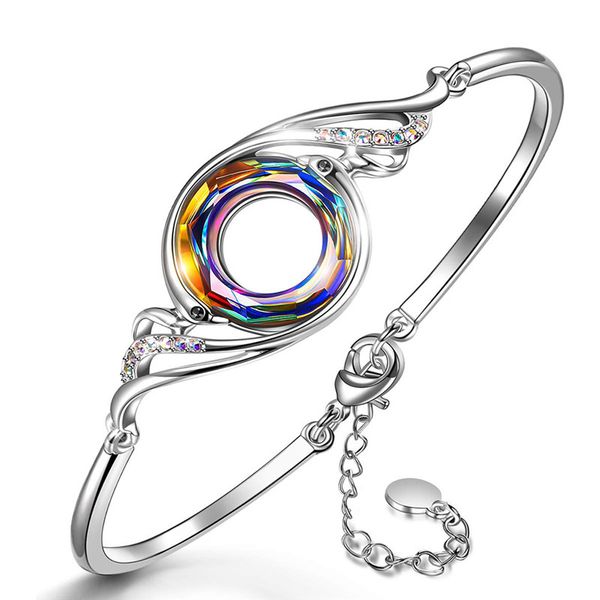 2020 new fashion colorful crystal phoenix bracelet woman charm bracelet jewelry, White
2020 new fashion colorful crystal phoenix bracelet woman charm bracelet jewelry, White