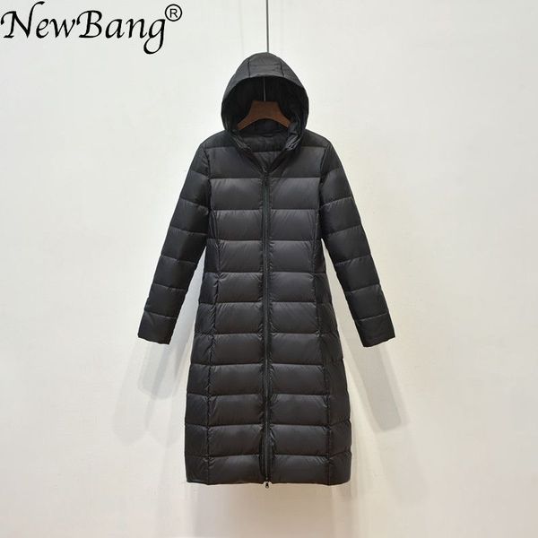 newbang brand women long down coat female lightweight duck down jacket for women feathers coat winter windbreaker warm parka, Black
newbang brand women long down coat female lightweight duck down jacket for women feathers coat winter windbreaker warm parka, Black