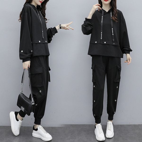 casual pullover two piece set and pants hooded plus size outfits womens clothing year-old female costumecostumes for women, White
casual pullover two piece set and pants hooded plus size outfits womens clothing year-old female costumecostumes for women, White