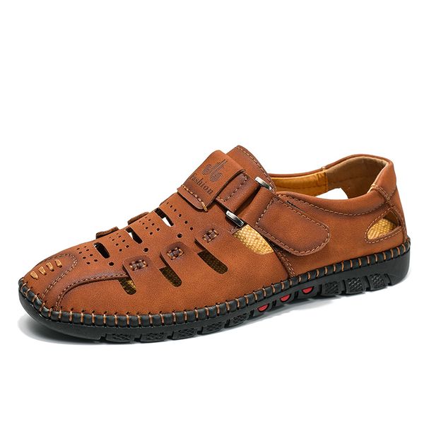 men sandals 2020 outdoor casual leather anti-slip trekking hiking beach shoes fishing sandalias hombre men sandals, Black
men sandals 2020 outdoor casual leather anti-slip trekking hiking beach shoes fishing sandalias hombre men sandals, Black