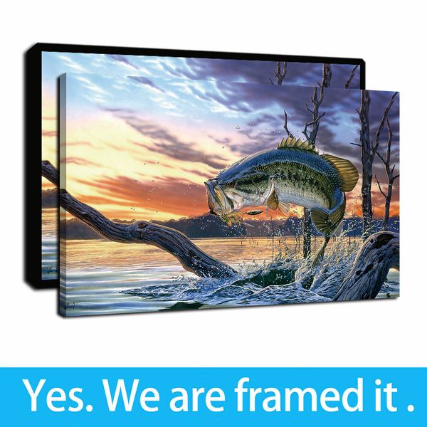 framed artwork animal fish oil paintings hd print on canvas wall art paintings picture poster for home and office decor - ready to hang
framed artwork animal fish oil paintings hd print on canvas wall art paintings picture poster for home and office decor - ready to hang