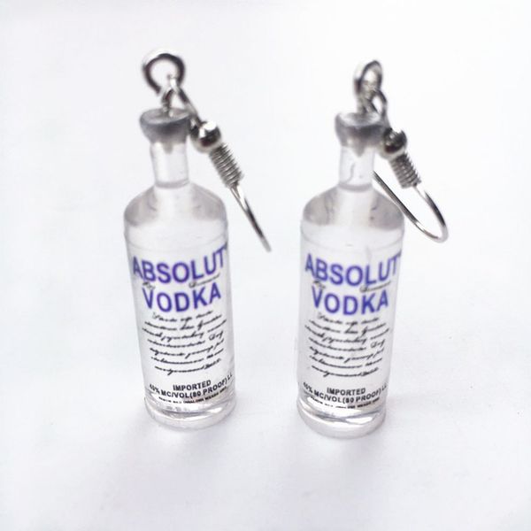 creative cool vodka bottle drop earrings funny drinking style cartoon transparent bottle dangle earrings for women, Silver
creative cool vodka bottle drop earrings funny drinking style cartoon transparent bottle dangle earrings for women, Silver