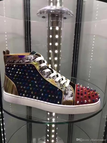 2019 new red bottoms дизайнер повседневная обувь замша spike кристалл кожа мужская женщины свадьба спорт кроссовки пылесборника bag 36-46, Black
2019 new red bottoms дизайнер повседневная обувь замша spike кристалл кожа мужская женщины свадьба спорт кроссовки пылесборника bag 36-46, Black
