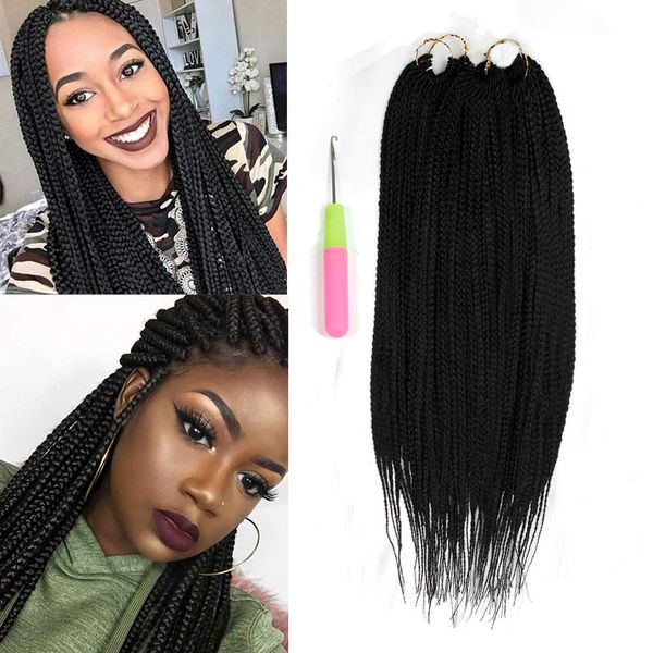 3x box braids crochet hair extensions ombre kanekalon fiber synthetic braiding hair bulk crochet braids for girl woman, Black
3x box braids crochet hair extensions ombre kanekalon fiber synthetic braiding hair bulk crochet braids for girl woman, Black