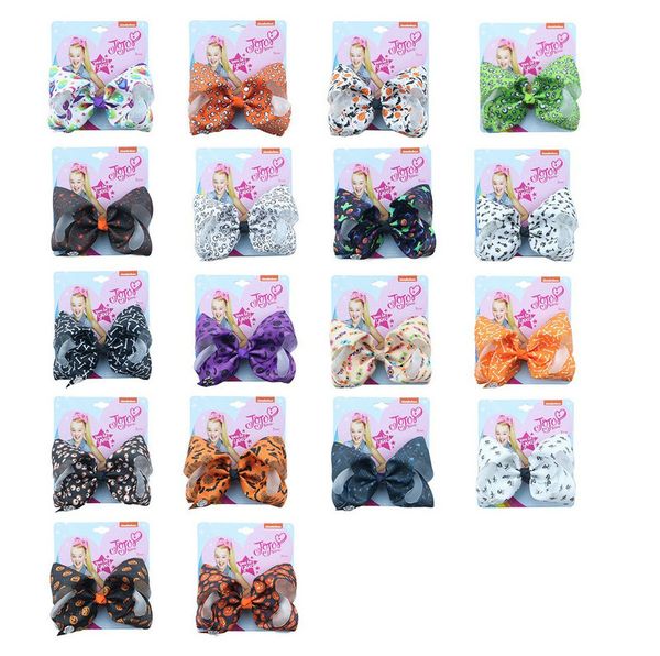 cute 5 inch jojo siwa ribbon bowknot hair clips with card 18 styles halloween pumpkin bones baby girl party accessories, Slivery;white
cute 5 inch jojo siwa ribbon bowknot hair clips with card 18 styles halloween pumpkin bones baby girl party accessories, Slivery;white