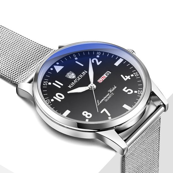germany bauhaus red dot award miyota quartz 2019 new watch men's fashion ultra-thin mesh with double calendar waterproof, Slivery;brown
germany bauhaus red dot award miyota quartz 2019 new watch men's fashion ultra-thin mesh with double calendar waterproof, Slivery;brown