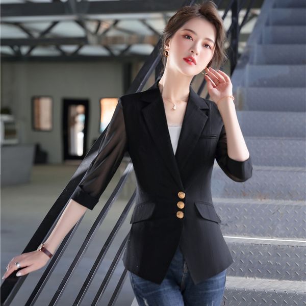 new 2020 fashion casual women blazer and jackets slim half sleeve elegant office ladies work clothes uniforms, White;black
new 2020 fashion casual women blazer and jackets slim half sleeve elegant office ladies work clothes uniforms, White;black