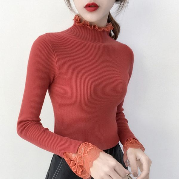 turtleneck ruched women sweater high elastic solid 2019 fall winter fashion sweater women slim knitted pullovers jumpers, White;black
turtleneck ruched women sweater high elastic solid 2019 fall winter fashion sweater women slim knitted pullovers jumpers, White;black