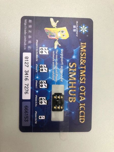 

iccid model unlock tmsi ulcrasnow mix card v1.36 easy installing unlocking sim card with blackcard wholesale price card with dhl