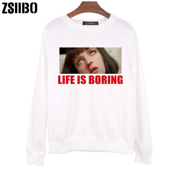 zsiibo 2019 life is boring letters print women harajuku white female o-neck hoodies & sweatshirts winter novelty pullovers, Black
zsiibo 2019 life is boring letters print women harajuku white female o-neck hoodies & sweatshirts winter novelty pullovers, Black