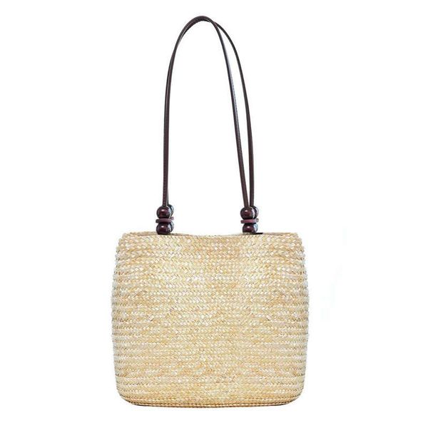 women woven tote straw shoulder handbag beach rattan bag, beige
women woven tote straw shoulder handbag beach rattan bag, beige