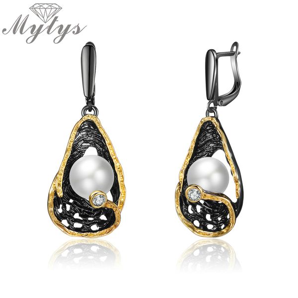 mytys vintage dangle drop earrings black color statement earrings for women pearl jewelry ce620, Golden
mytys vintage dangle drop earrings black color statement earrings for women pearl jewelry ce620, Golden