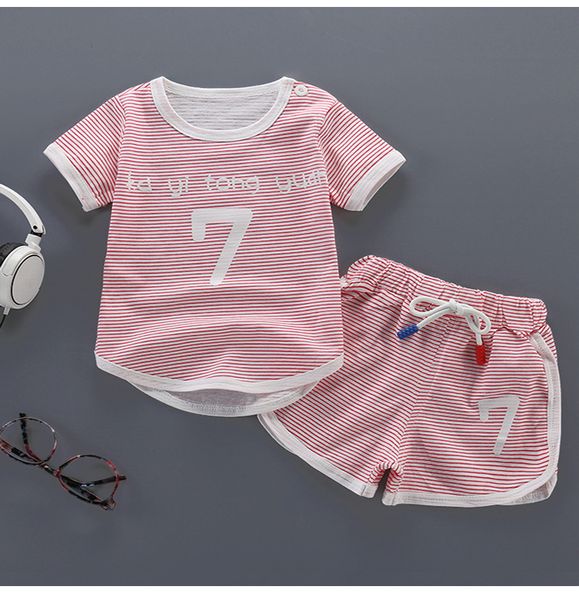 2020 new new kids korean short sleeve two-piece summer baby cotton boys girls pants suit, White
2020 new new kids korean short sleeve two-piece summer baby cotton boys girls pants suit, White