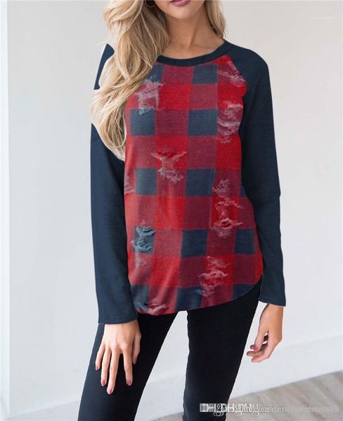 printed tshirt casual crew neck ladies tees fashion designer panelled long sleeve female apparel autumn women plaid, White
printed tshirt casual crew neck ladies tees fashion designer panelled long sleeve female apparel autumn women plaid, White