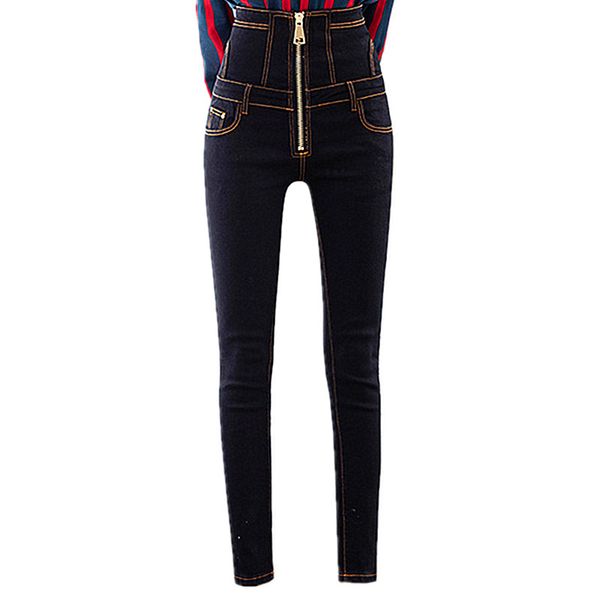 2019 zipper high waist jeans woman pencil skinny denim pants stretch casual vintage slim bottom femme trousers pencil pants, Blue
2019 zipper high waist jeans woman pencil skinny denim pants stretch casual vintage slim bottom femme trousers pencil pants, Blue