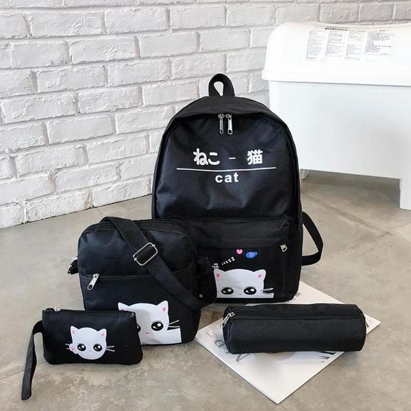 women four-piece backpack printed cat backpack travel student bag women multi pocket travel backpacks school bag#g20
women four-piece backpack printed cat backpack travel student bag women multi pocket travel backpacks school bag#g20