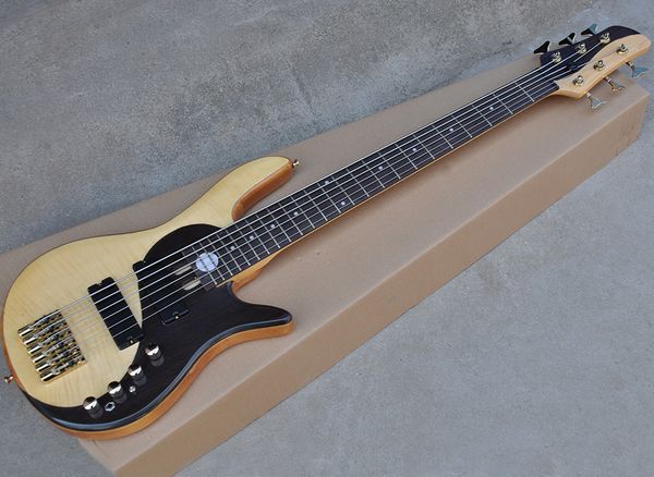 6 strings yin yang electric bass with 2 emg pickups,gold hardware,can be customized as requested
6 strings yin yang electric bass with 2 emg pickups,gold hardware,can be customized as requested