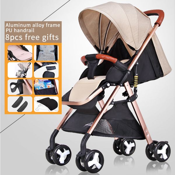 ultra light baby stroller high landscape umbrella baby carriage portable can sit reclining folding simple kid pram
ultra light baby stroller high landscape umbrella baby carriage portable can sit reclining folding simple kid pram