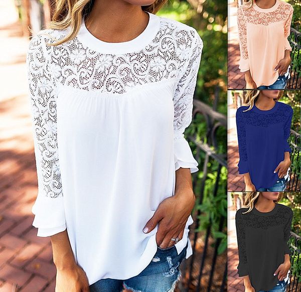 fashion-women summer long sleeve elegant white lace blouse femme hollow out ladies office chiffon shirt transparent cotton blusas mujer
fashion-women summer long sleeve elegant white lace blouse femme hollow out ladies office chiffon shirt transparent cotton blusas mujer