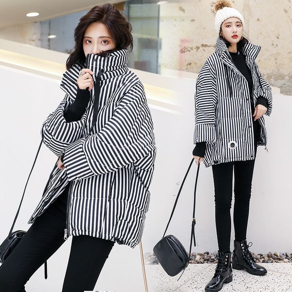 down cotton-padded jacket tide oversize cotton ins bread serve woman short fund chic thick and disorderly winter loose coat, Black
down cotton-padded jacket tide oversize cotton ins bread serve woman short fund chic thick and disorderly winter loose coat, Black