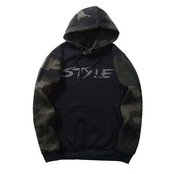2019 sweatshirts men hoodies with hat print style spring autumn loose camouflage patchwork casual tracksuit male, Black
2019 sweatshirts men hoodies with hat print style spring autumn loose camouflage patchwork casual tracksuit male, Black