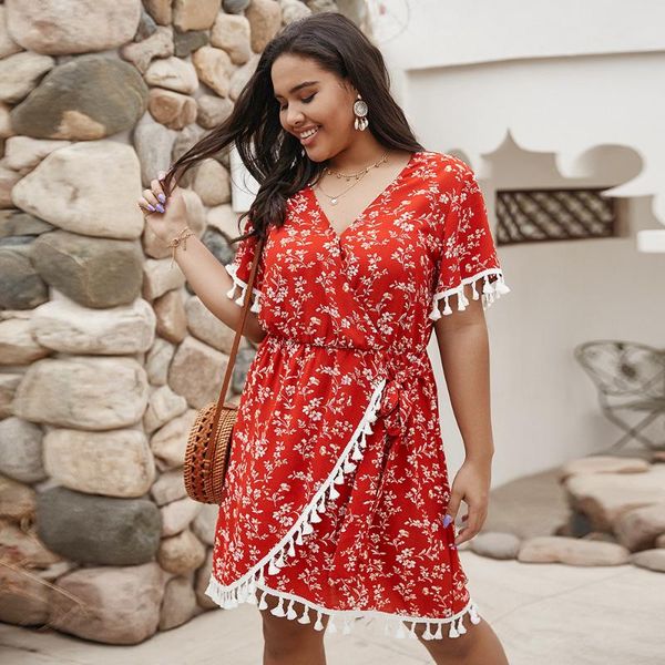 casual dresses whzhm red femme party deep v-neck tassel short sleeve summer flower printed floral plus size 3xl 4xl dress women, Black;gray
casual dresses whzhm red femme party deep v-neck tassel short sleeve summer flower printed floral plus size 3xl 4xl dress women, Black;gray