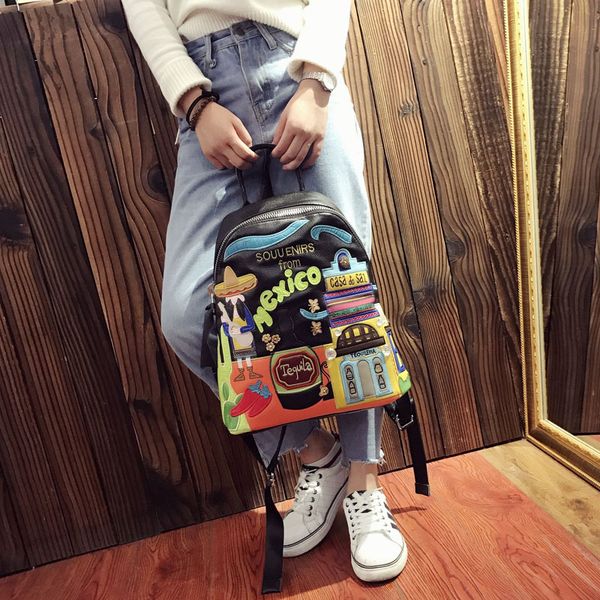 2020 new lychee pattern embroidered women bag cartoon cute bucket bag fashion backpack travel backpack pu tote bags
2020 new lychee pattern embroidered women bag cartoon cute bucket bag fashion backpack travel backpack pu tote bags