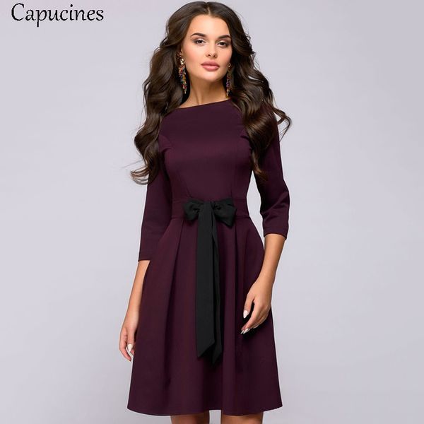 colorblock bow sashes slim a-line dress women 2019 spring autumn casual o-neck 3/4 sleeves dress club party mini dresses, Black;gray
colorblock bow sashes slim a-line dress women 2019 spring autumn casual o-neck 3/4 sleeves dress club party mini dresses, Black;gray