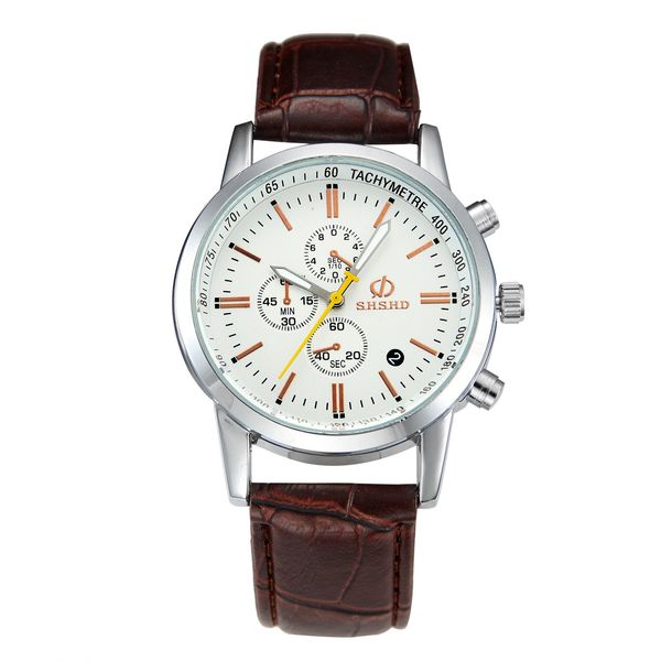 fashion watches men three dial decoration leather belt watch women military design wristwatches business outdoor clock, Slivery;brown
fashion watches men three dial decoration leather belt watch women military design wristwatches business outdoor clock, Slivery;brown