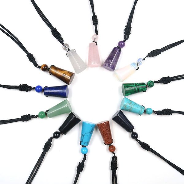 10 pcs handmade weave rope chain geometric tiger eye stone pendant malachite necklace for gift jewelry, Silver
10 pcs handmade weave rope chain geometric tiger eye stone pendant malachite necklace for gift jewelry, Silver