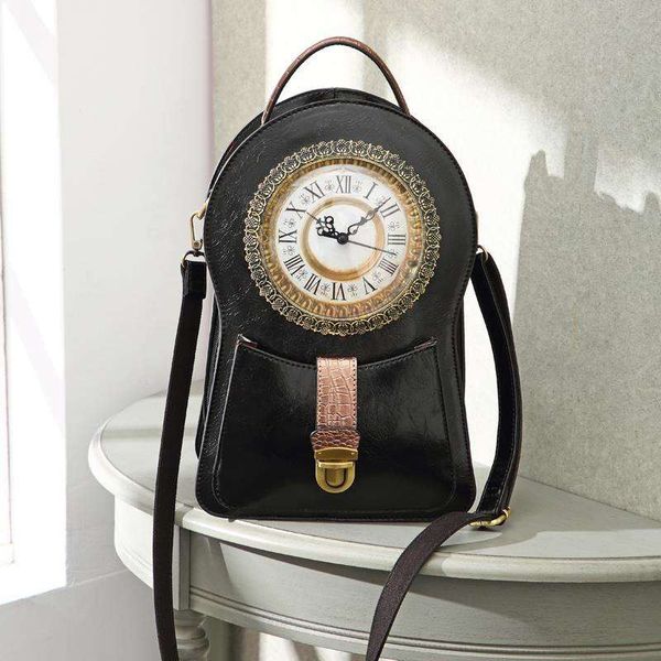 2019 fashion personality design female backpack pu leather clock styling backpack casual bag student
2019 fashion personality design female backpack pu leather clock styling backpack casual bag student