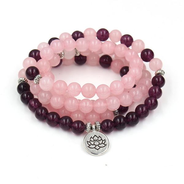 108bead pink purple bracelet lotus buddha pendant bracelet fashion buddhism yoga jewelry for men and woman, Golden;silver
108bead pink purple bracelet lotus buddha pendant bracelet fashion buddhism yoga jewelry for men and woman, Golden;silver