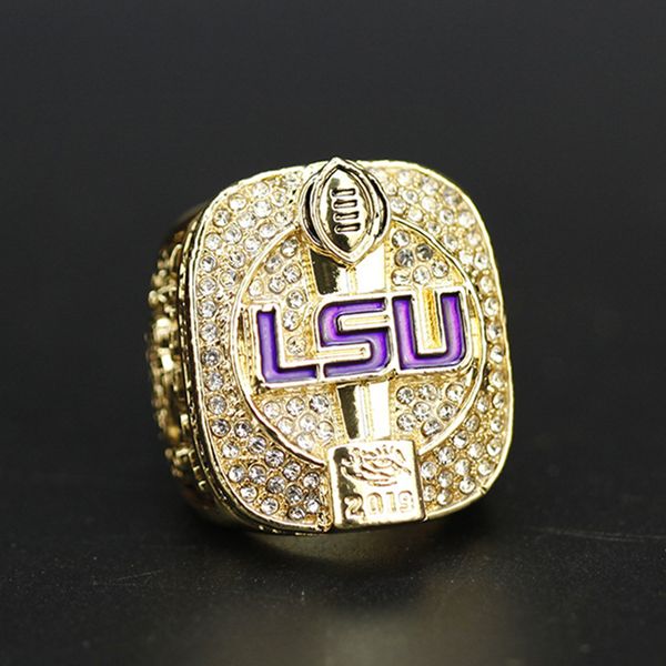 2019 lsu tigers college football national championship ring university souvenir fan men gift wholesale drop shipping, Golden;silver
2019 lsu tigers college football national championship ring university souvenir fan men gift wholesale drop shipping, Golden;silver