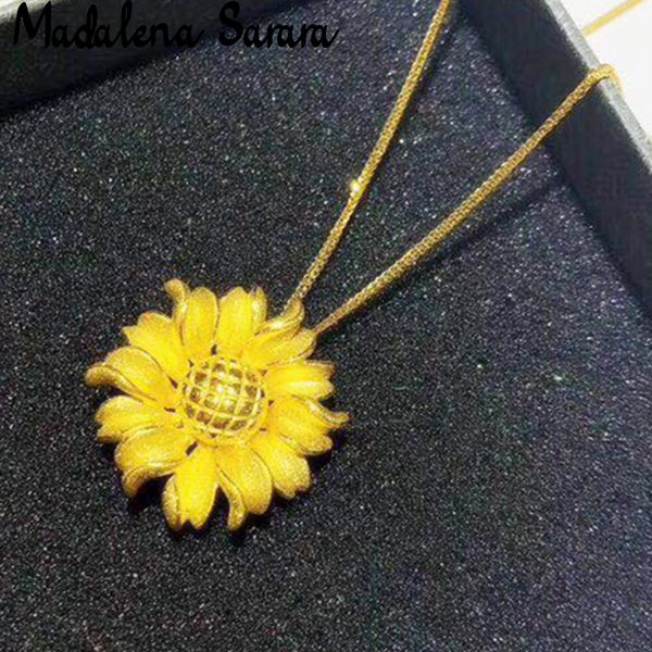 madalena sarara pure 24k gold pendant necklace sunflower style women gold jewelry, Silver
madalena sarara pure 24k gold pendant necklace sunflower style women gold jewelry, Silver