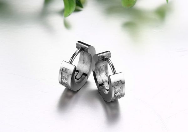 korean ladies hoop earrings fashion simple etching star earrings for women 361l stainless steel jewelry brincos, Golden;silver
korean ladies hoop earrings fashion simple etching star earrings for women 361l stainless steel jewelry brincos, Golden;silver