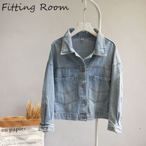 real sfitting room autumn and winter new women solid splice denim jacket 2019 wild retro loose thin fashion casual coats, Black;brown
real sfitting room autumn and winter new women solid splice denim jacket 2019 wild retro loose thin fashion casual coats, Black;brown