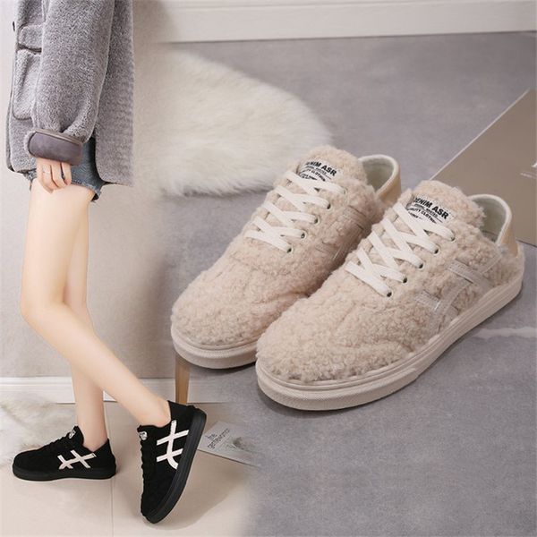 net red women's shoes new 2019 explosion models wild autumn and winter shoes wear a pedal flat with warm wool women, Black
net red women's shoes new 2019 explosion models wild autumn and winter shoes wear a pedal flat with warm wool women, Black