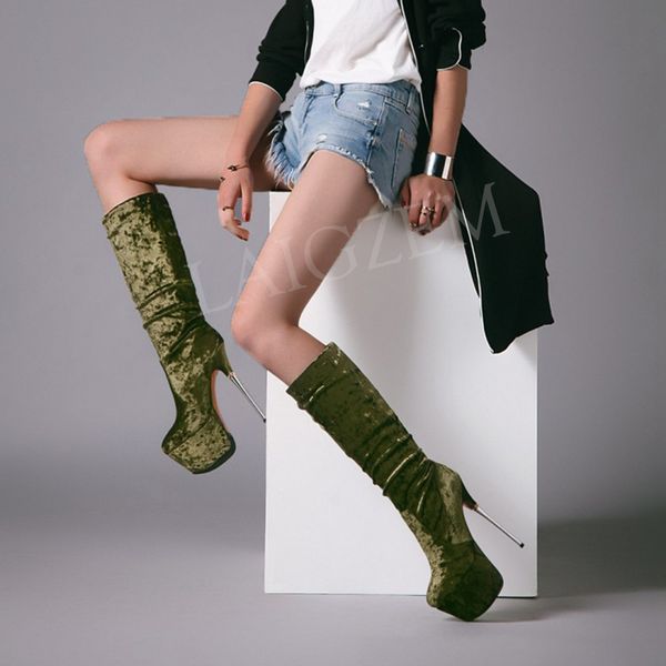 women knee high platform boots super high heels club party 4 seasons shoes woman zapatos mujer botas size 33 38 42 43, Black
women knee high platform boots super high heels club party 4 seasons shoes woman zapatos mujer botas size 33 38 42 43, Black
