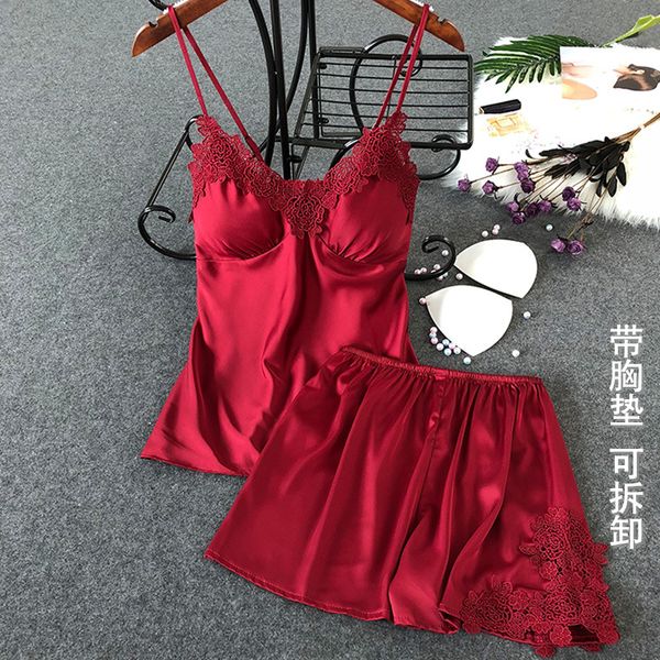 women's pajama set short stain pajamas sets women lace v-neck pyjamas sleeveless cami and shorts spaghetti strap nightwear, Blue;gray
women's pajama set short stain pajamas sets women lace v-neck pyjamas sleeveless cami and shorts spaghetti strap nightwear, Blue;gray