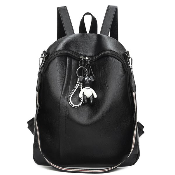new fashion shoulder bag female pu soft leather korean version of the tide wild backpack female cute bag big capacity travel
new fashion shoulder bag female pu soft leather korean version of the tide wild backpack female cute bag big capacity travel