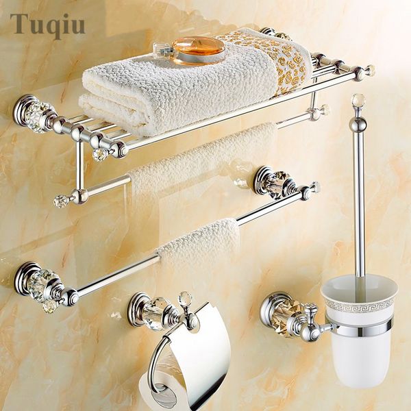 modern clear crystal bathroom accessories sets silver polished chrome bathroom products solid brass hardware sets
modern clear crystal bathroom accessories sets silver polished chrome bathroom products solid brass hardware sets